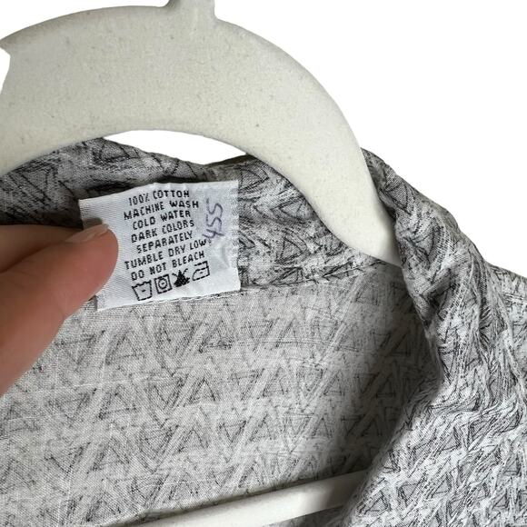 C. M. C. by Color Me Cotton Size Medium tunic length Button up top 3/4 sleeve - Picture 5 of 8